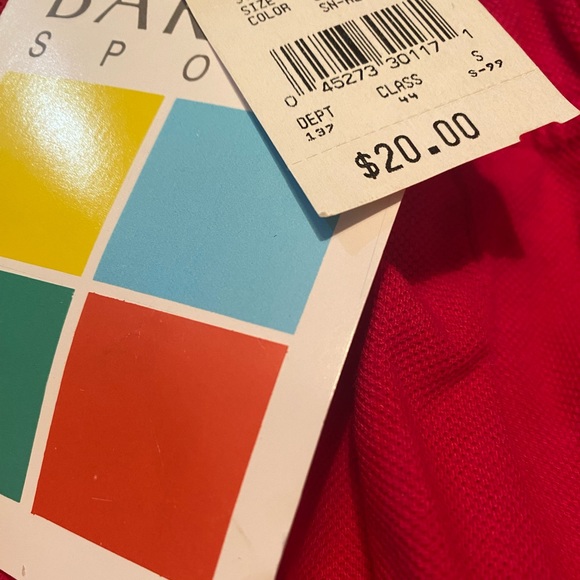 Claudia Barnes NWT Vintage Red Size XL  Textured Cotton Shorts w/ Side Pockets - Picture 7 of 7